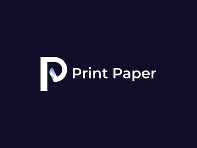 Print Paper concept logo brand identity branding creative logo logo design modern modern logo paper papers printing unique