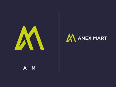 AM letter logo design concept