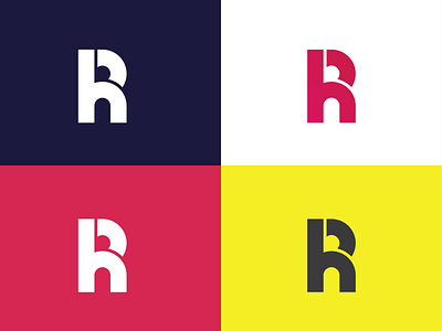 RH letter logo design brand identity branding corporate logo corporate logo design lettermark logo logo design logo maker minimalist logo modern logo monogram logo