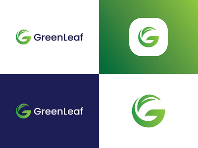 G & Leaf logo design