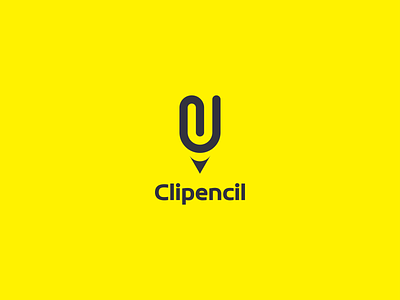 Clips & Pencil Minimalist Logo