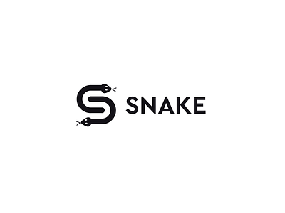 S & Snake minimalist logo