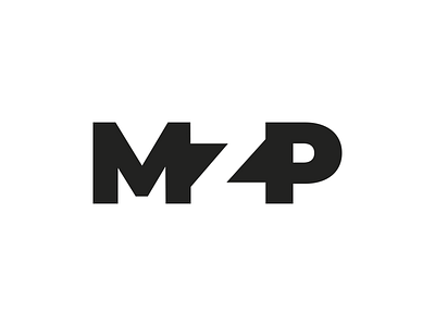 MZP Negative letter mark logo