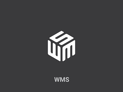 WMS letter monogram logo