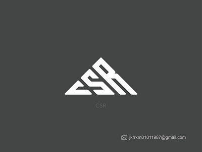 CSR letter monogram logo design