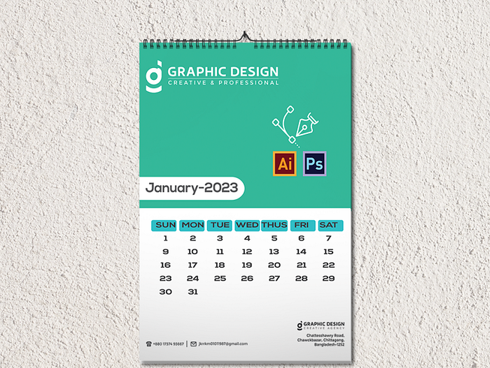 Calendar Design for 2023 by Jayanta Kumar Roy on Dribbble