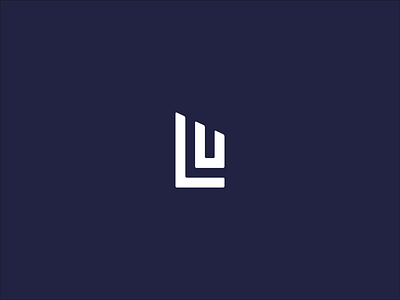 LU initials letter logo design