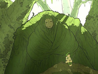 Swamp Guardian illustration illustration art
