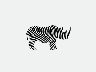 Rhino with Zebra style animal brandmark creative design designer graphicdesign graphicdesigner graphicsdesign logo logodesigns logoinspiration marketing