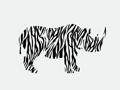 Rhino with Tiger style. animal businesscards creative customlogo design designer graphicdesigner logo logodesigns logoinspiration