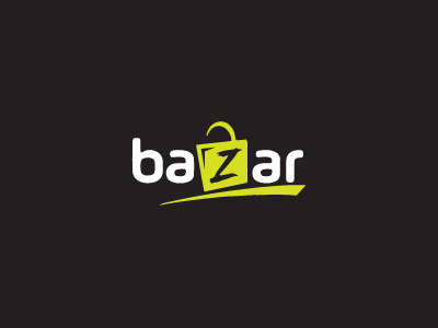 baZar logo concept fashion logo shop supermarket