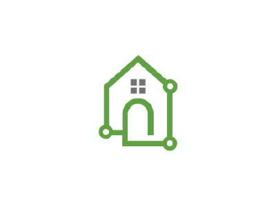 homelink logo concept home house link logo network