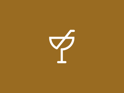 cocktail bar cafe logo cocktail creative drink food glass illustrator logo
