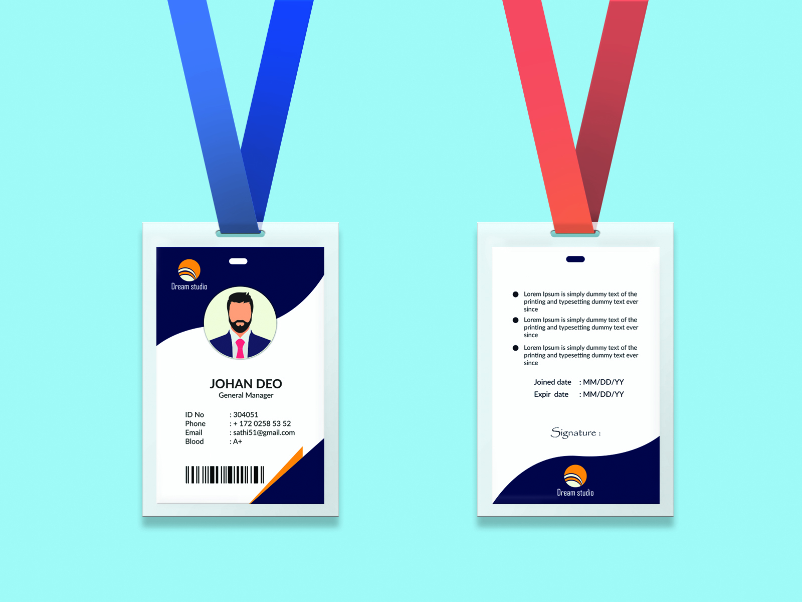 Id Card design by MD KAWSAR AHMOD on Dribbble