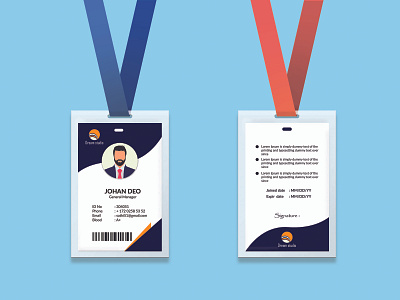 Id Card design branding design graphic design id card illustration