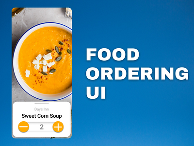 FOOD ORDERING UI app design icon illustration logo ui ux