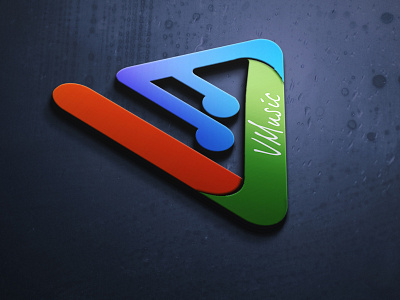 VMusic 3D logo