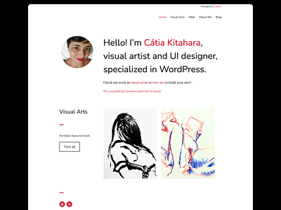 Cátia Kitahara site brazil portfolio webdesign