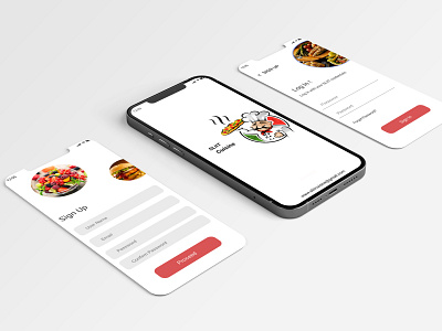 Mobile Food App UI Design - SLIIT mobile app design mobile ui ui ui design ux