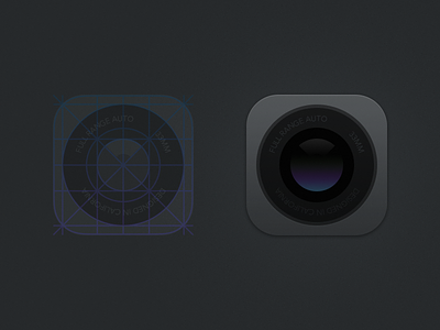 Camera Icon app icon icon ios 7