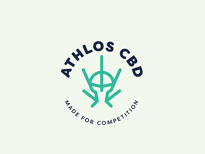 Athlos CBD logo animation app athlos branding cannabis cbd cbd logo