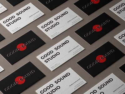 GOOD SOUND STUDIO business card branding design graphic design illustration logo minimal photoshop product ui ux