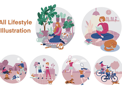 Lifestyle illustrations