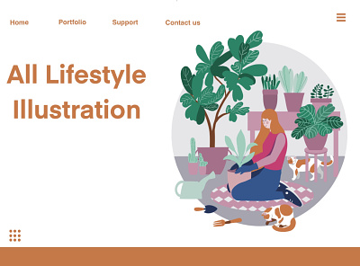 Lifestyle illustrations design digital illustration illustrator lifestyle minimal procreate procreate art vector