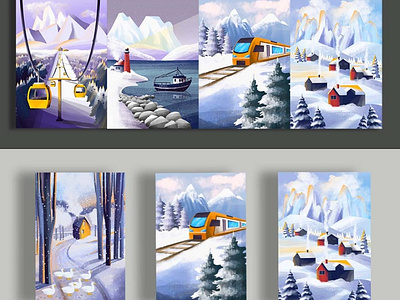 Winter illustrations