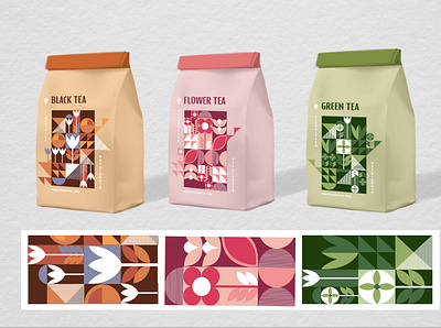 TEA PACKAGE branding design digital graphic design illustration minimal package productdesign tea vector