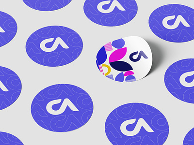 Contemporary art Gallery branding design digital illustration illustrator logo procreate vector