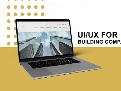 UI/UX For BUILDING COMPANY digital graphic design ui uiux webdesign
