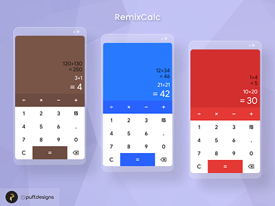 Calculator App Design - Remixed