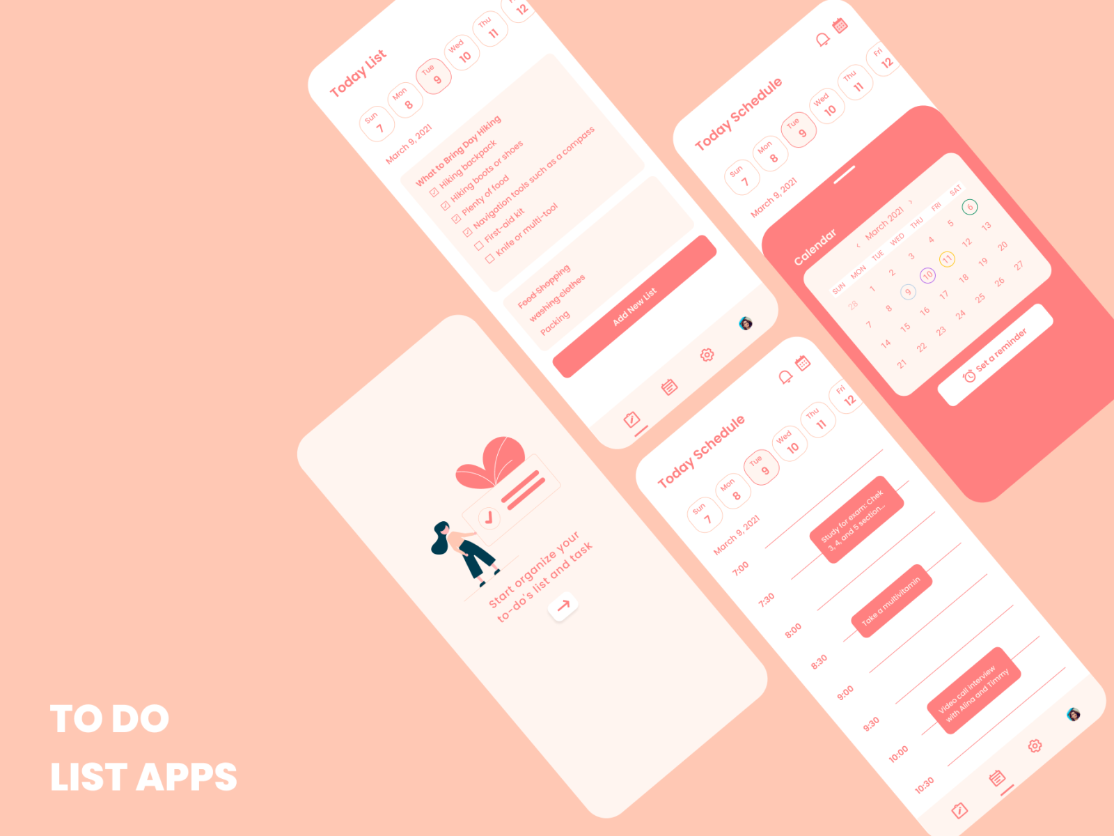 To do list apps by Fara Farucha on Dribbble