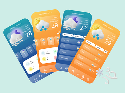 Weather Apps apps design indonesia ui uidesign uiux ux uxindonesia weather weatherapps
