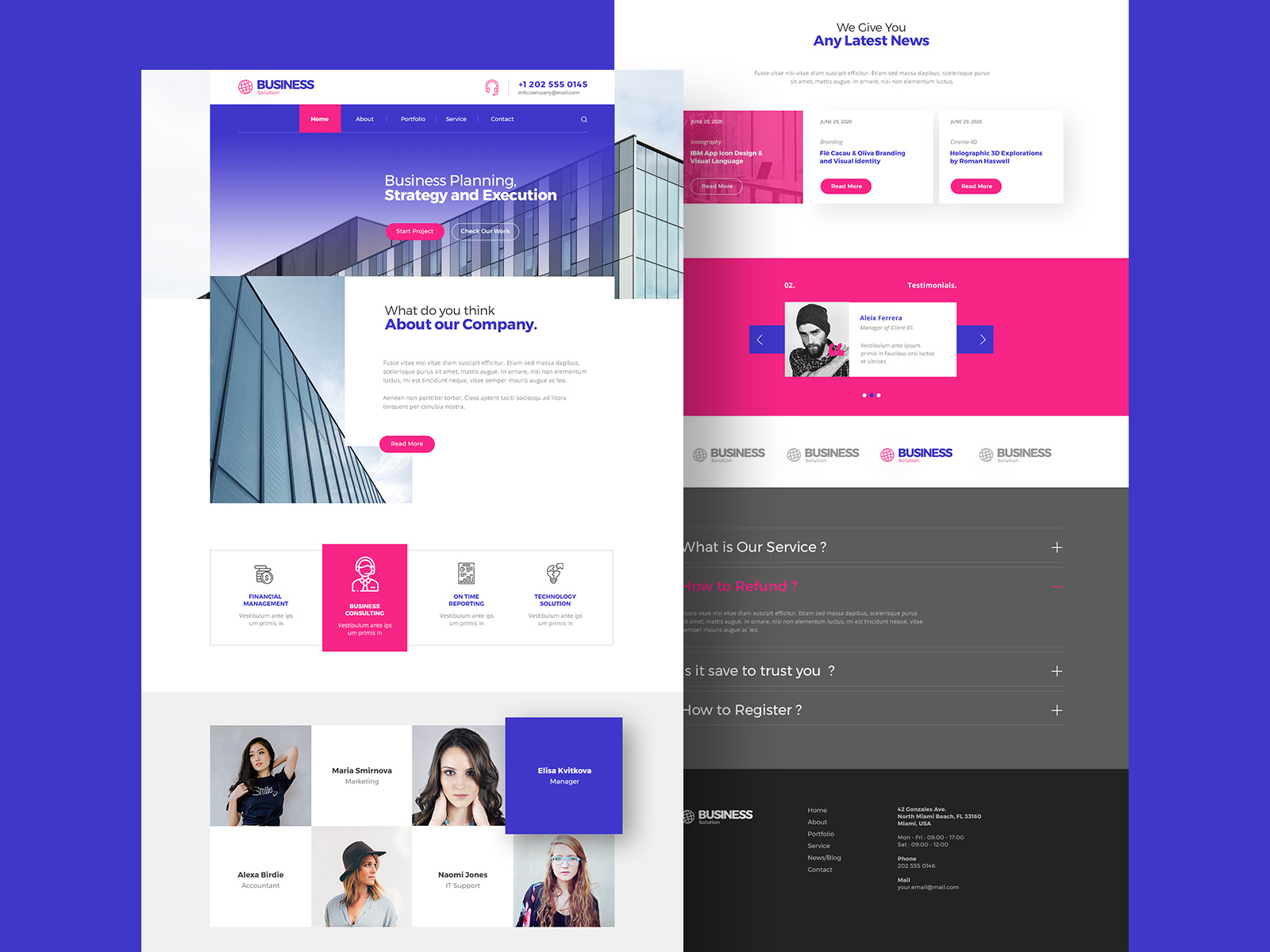 Business Plan Web Design By Wina Novitasari On Dribbble