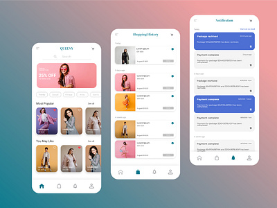 QUEENY - Fashion E-commerce Mobile App