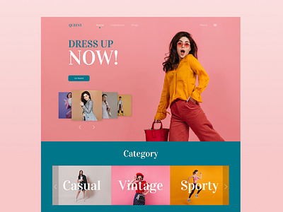 Fashion Web Design design fashion fashion web ui uiux web design web fashion design
