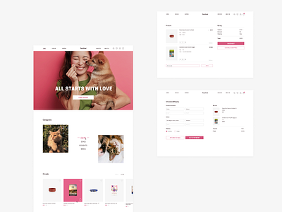 Online pet shop — E-commerce animals e commerce mobile pet pet shop store ui ux web web design