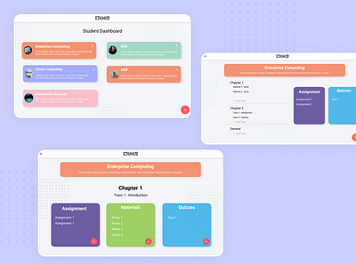 EduHub classroom design figma ui ux