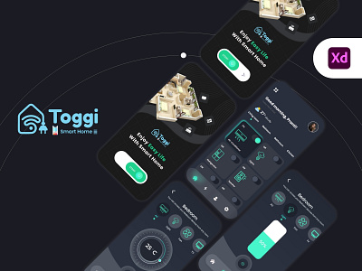 Toggi Smart Home App UI kit ui