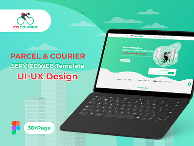 Co Courier | Full Complete Web Template | UI/UX Design uiux design
