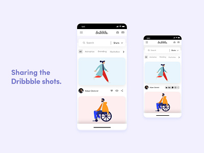 Share your Dribbble shots!