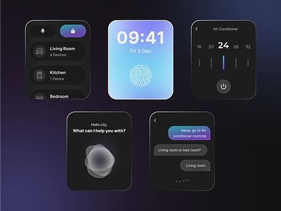 Smart Watch UI for Smart home concept