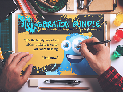 Inkspiration Bundle animations bundle illustrations inkydeals lightroom effects photoshop actions resources stock footage stock photos texture overlays typography vectors