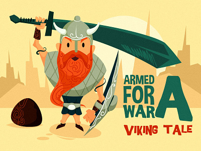 Viking Tale armored character erik gear illustration red beard rune shield sword tale vikings war