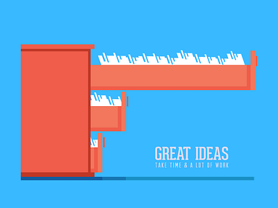 Office Idea flat idea illustration management time work