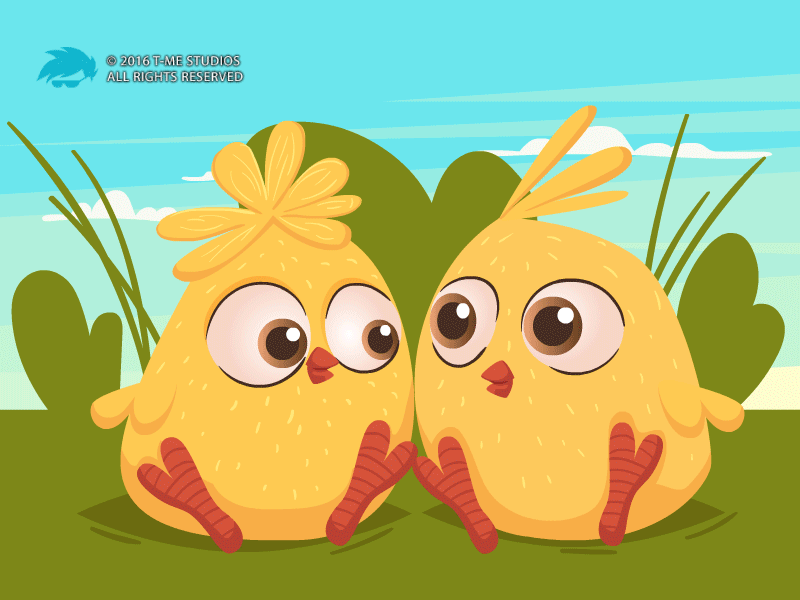 Love Birds animation birds characters illustration love