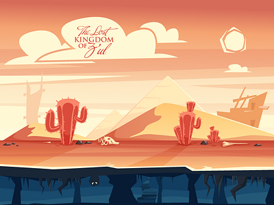 The Lost Kingdom concept art desert game illustration kingdom mobile story