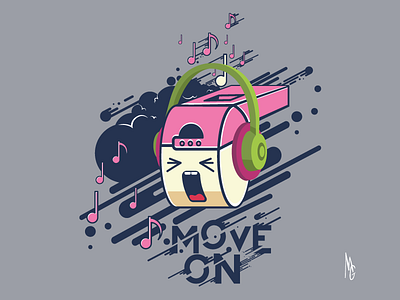 "Move On" Whistle design dribbble move music noise print sound t shirt whistle